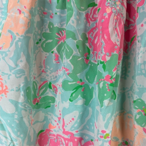 Lilly Pulitzer Elsa Blouse in Poolside Blue Beach Walk Size Small - Picture 7 of 9